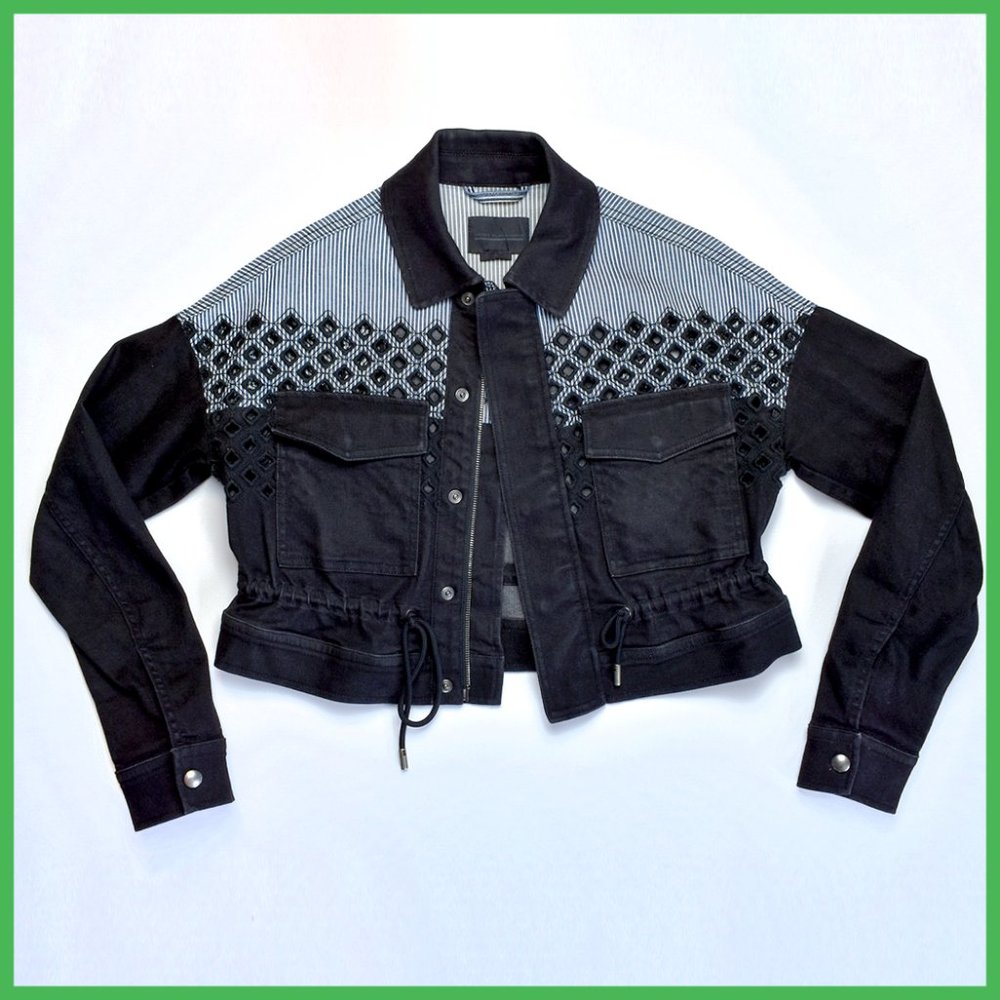 Milan Runway Denim Eyelet Jacket - Diesel Black Gold